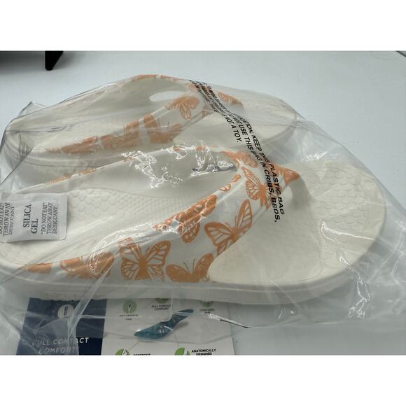 Spenco™ Fusion Butterfly Orthotic Support Sandal Women's size 9 White Coral - Picture 7 of 8